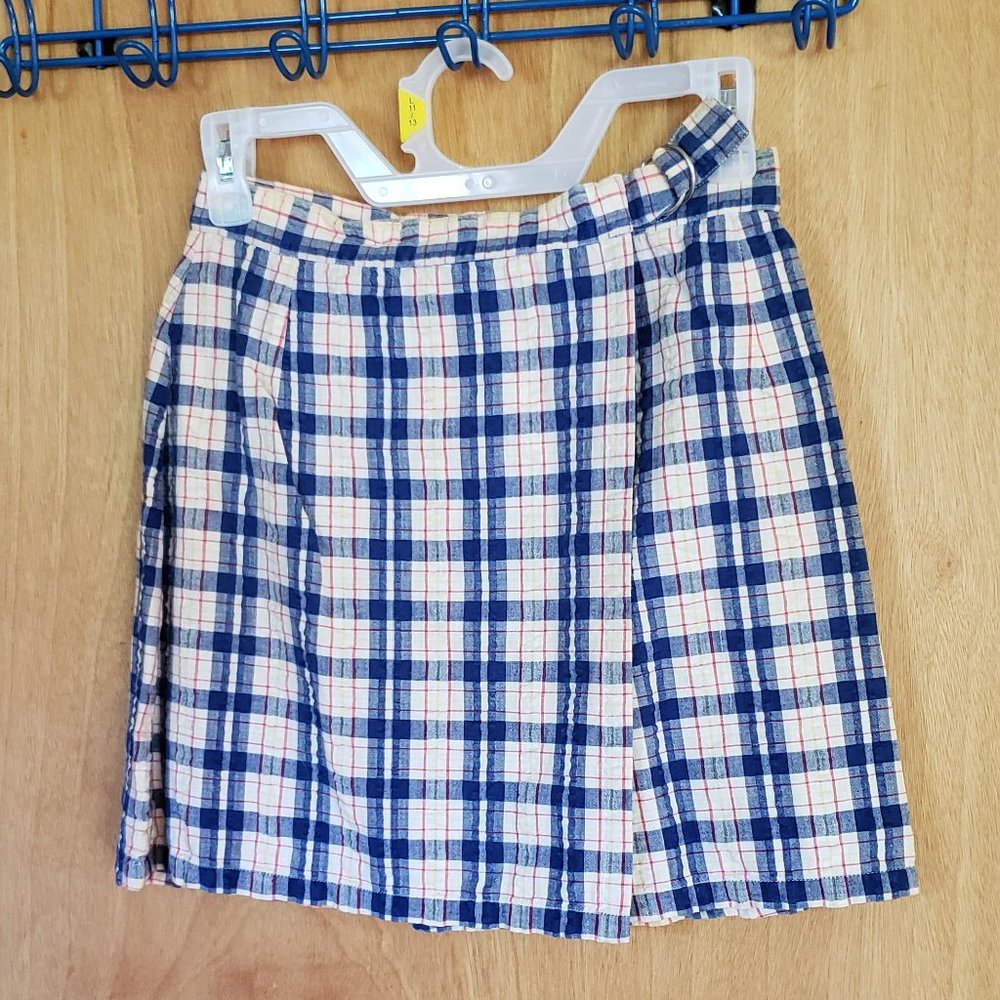 Graphite Essentials Plaid Skirt